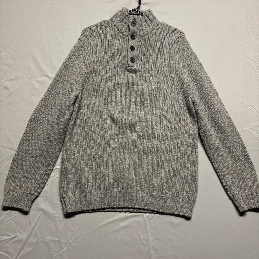 Nautica Men's Turtleneck Sweater in Gray